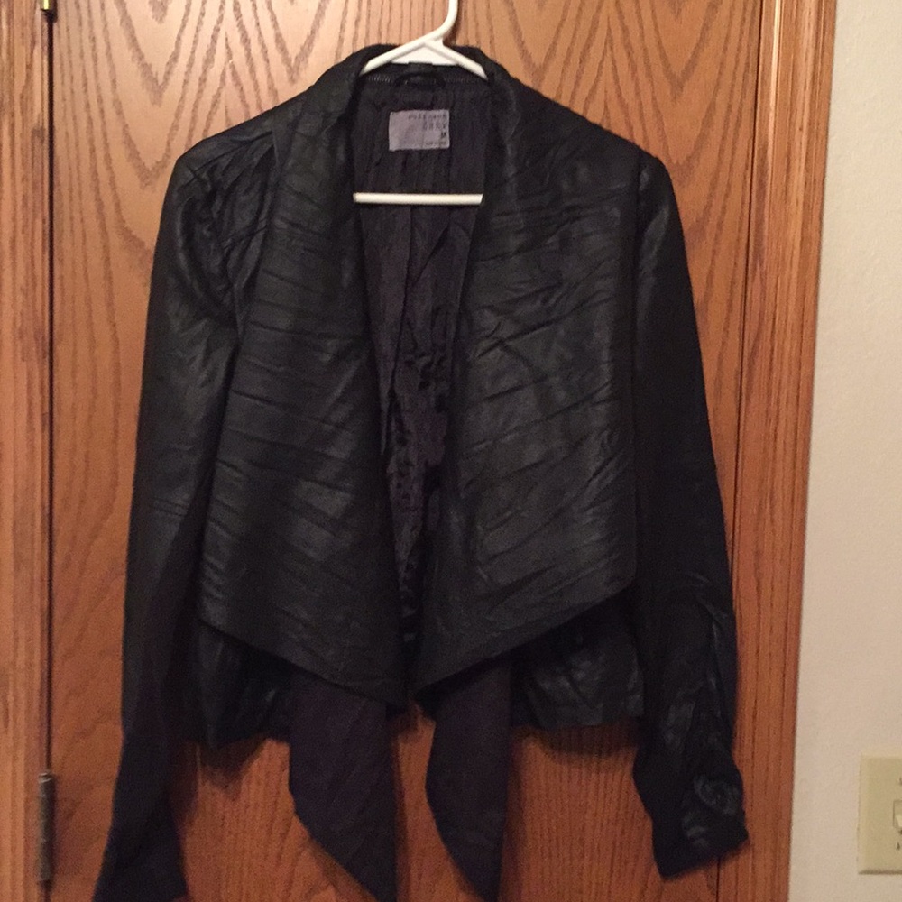 Leather Look Black Jacket